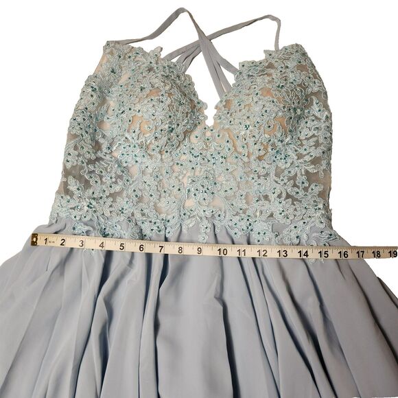 PromGirl Rated PG Short Floral Homecoming Prom Dress size 6 Honolulu NWT - Picture 8 of 11